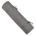 Original deutsche Militär-Schaumstoff-Schlafmatte, aufrollbar, Camping, Wandern, Grau, Schwarz