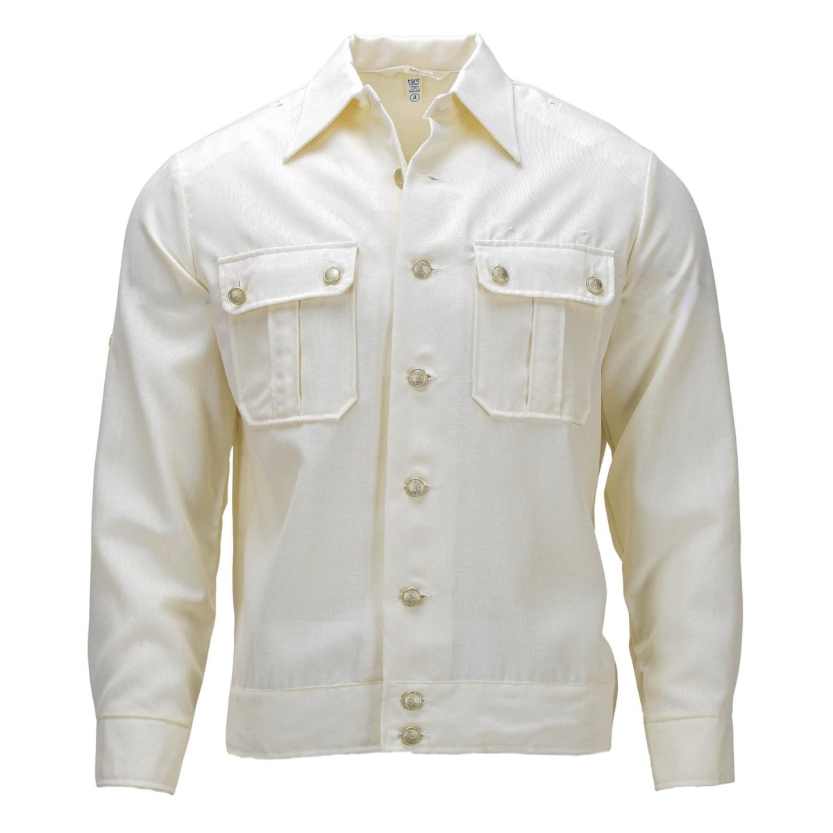army long sleeve dress shirt White Military Shirt Long Sleeve: Command Attention Now