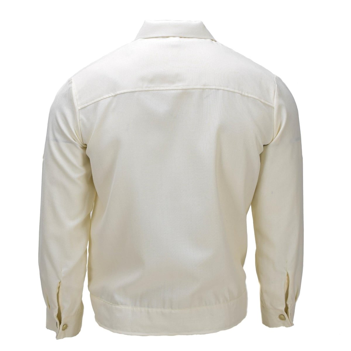 Camisa formal militar alemana original de manga larga mezcla de algodón emitida por el ejército