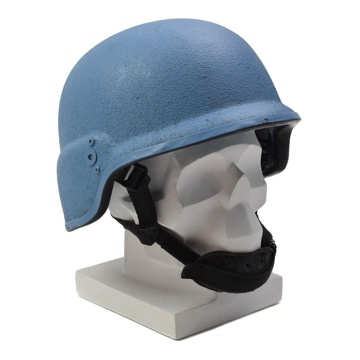 Original German Military Kevlar Helmet Surplus Headgear Collectible UN Blue - GoMilitar