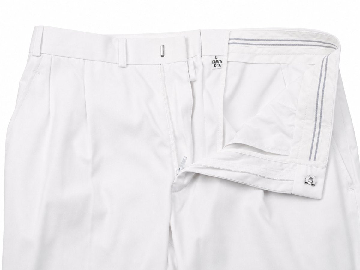 Originele Duitse militaire marine-broek, formeel dienstuniform wit