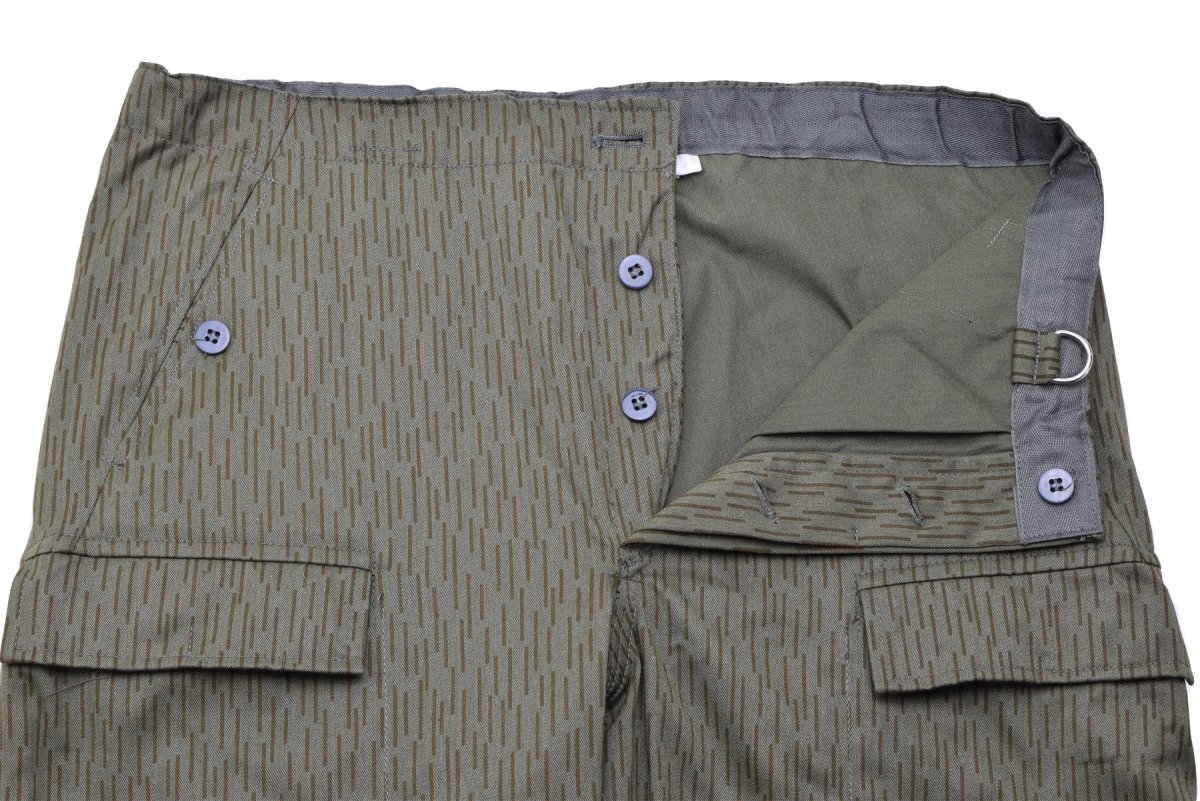 Originele Duitse militaire NVA Strichtarn Camo tactische broek veld broek nieuw