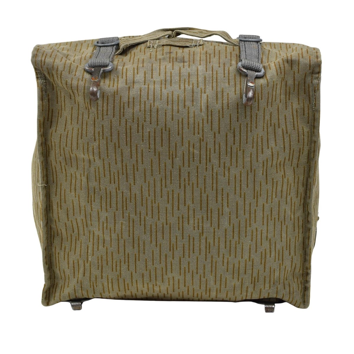 Originale tedesco militare tattico zaino secchi in metallo vintage rain gocce camo
