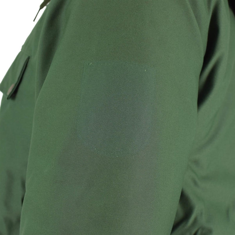 Original German police officer parka warm hooded green windproof jacket liner