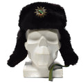 Chapeau d'hiver chaud original de la police allemande pour temps froid, badge ushanka en fausse fourrure NEUF