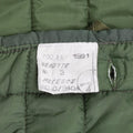 Veste de doublure originale de l'armée grecque M65 veste militaire chaude matelassée doublure verte