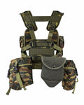 Original Greek Army Tactical Load Bearing Vest 8-Piece Lizard Camouflage