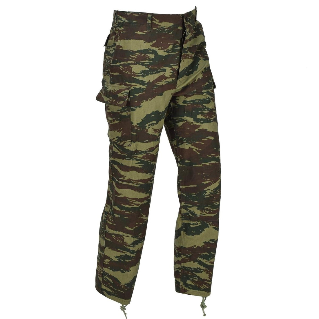 Original griechische Militär-BDU-Feldhose, Cargotaschen, Eidechsen-Tarnung