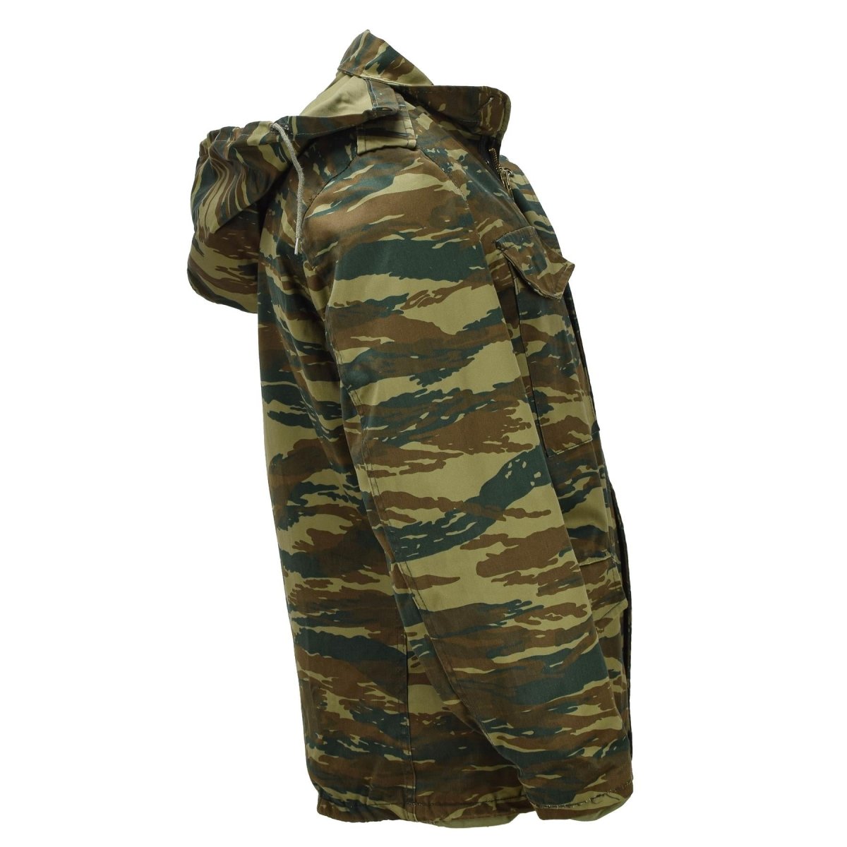 Original Greek Military M65 Field Jacket Removable Liner Army Issue Lizard Camo