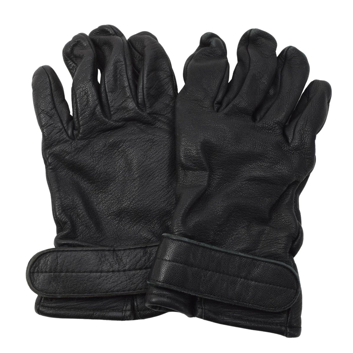 Originele Hongaarse Leger Leren Handschoenen Gevoerd Militair Winter Outdoor Zwart