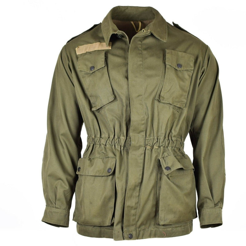 Camisa de chaqueta verde oliva de ejército italiano original