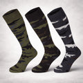 Original Italian Military Esercito Winter Socks Long High 3 Pack Camouflage