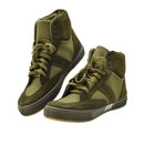 Original Italian Military Gym Shoes High Top Durable Design Training Olive - GoMilitar