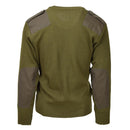 Original Italian military olive wool pullover bodywarmer sweater V-neck jumper - GoMilitar