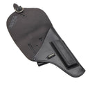 Funda de pistola militar italiana original con cierre de hebilla para diestros, color negro