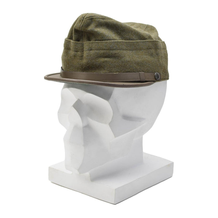 Gorra de campo militar snapback original italiana lana oliva ligera vintage - GoMilitar