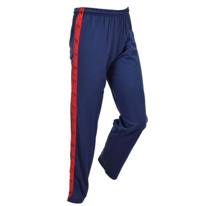 Original Italian Military Training Track Pants Athletic Red Stripe Navy Blue - GoMilitar