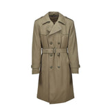 Gabardina militar italiana original de color caqui abrigo formal forrado vintage nuevo