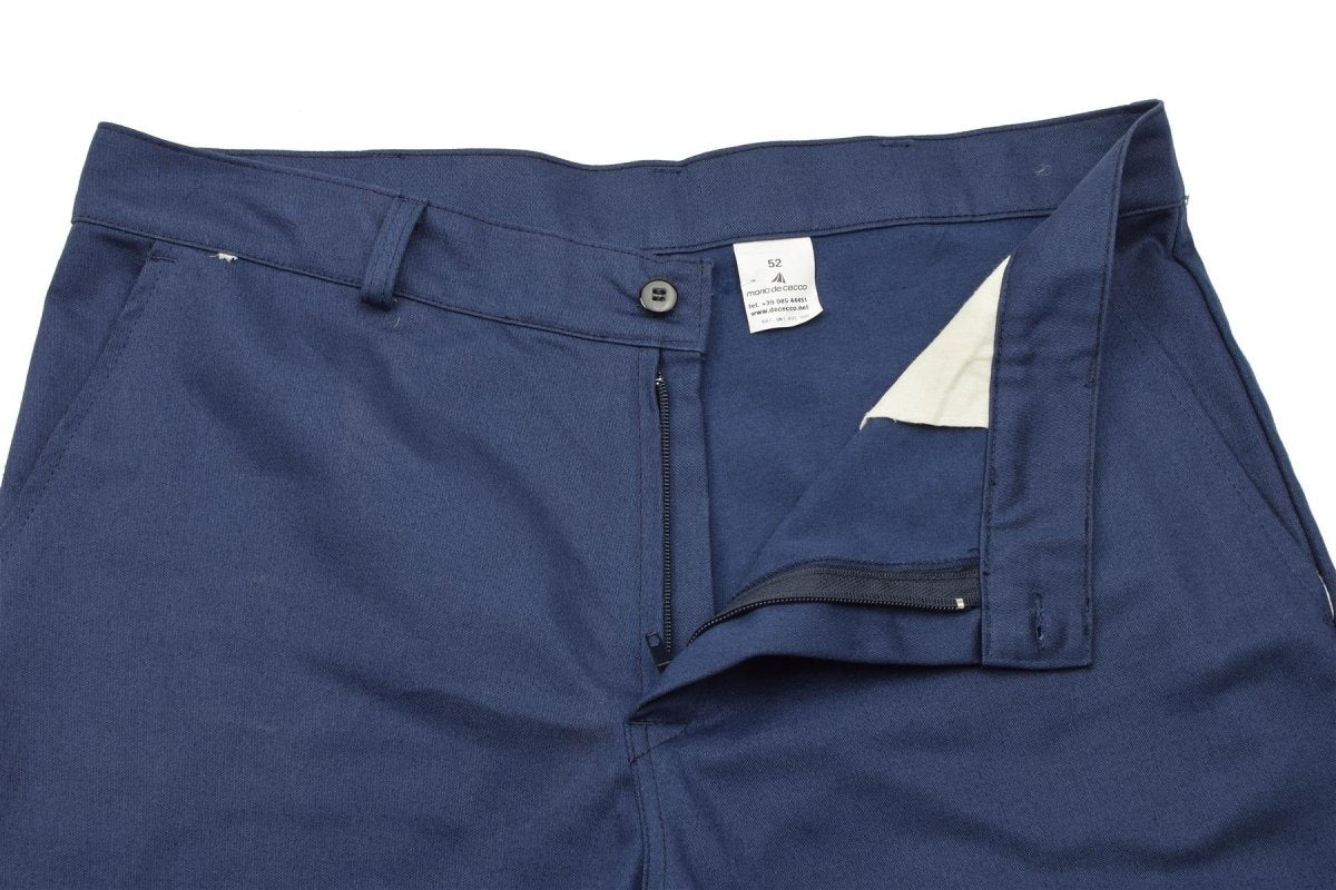 Pantalon de travail militaire italien d'origine Pantalon de surplus militaire bleu en coton neuf