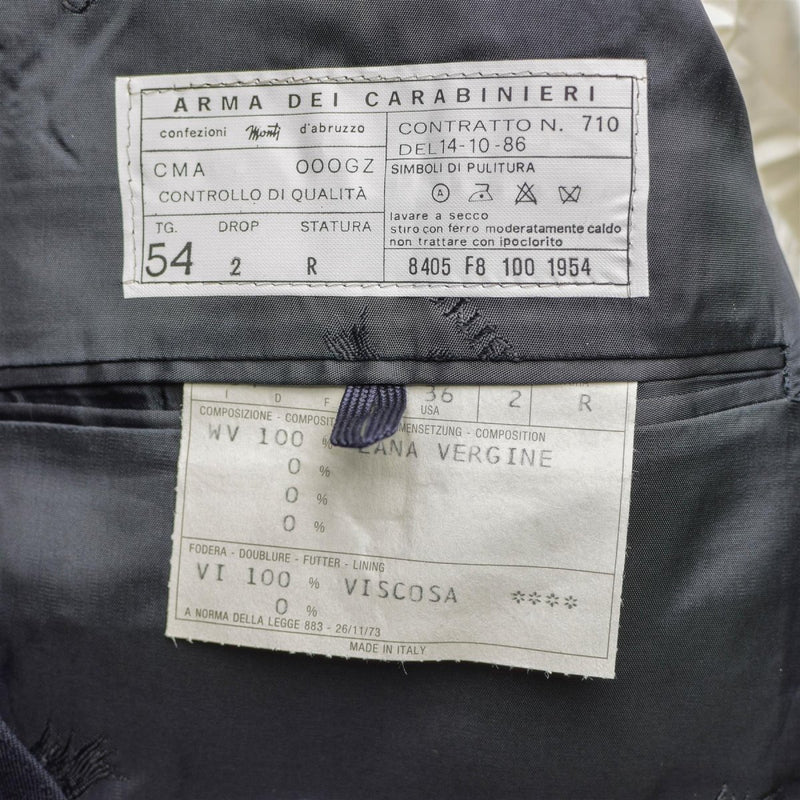 Disfraz de aplicación de la ley del oficial de uniforme de la policía italiana original