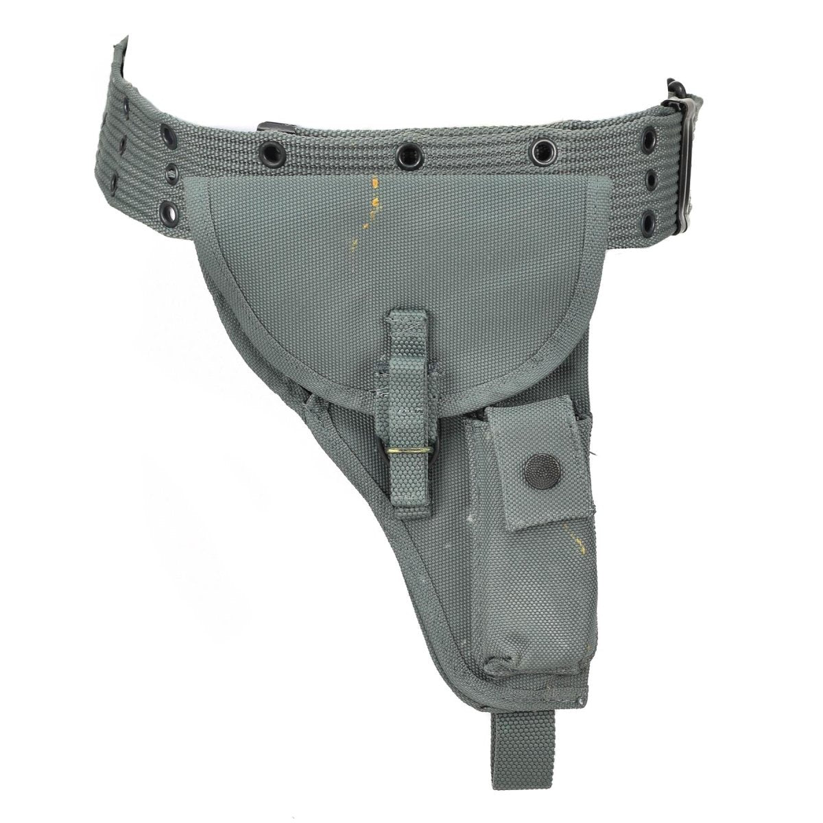 Funda original de cinturón de pistola de la policía italiana con sistema de cintura de bolsas de munición NUEVO