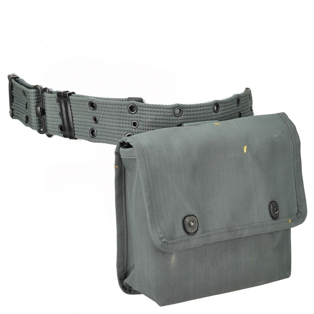 Funda original de cinturón de pistola de la policía italiana con sistema de cintura de bolsas de munición NUEVO