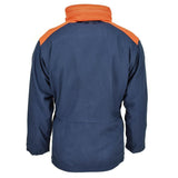 Original italienische dreischichtige Marine Parka Jacke mit Kapuze Vintage wasserdicht NEU