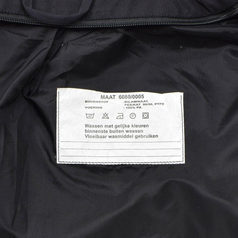 Giacca da pioggia nera olandese originale olandese Waterproof Park Wet Weather