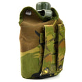 Original niederländische Feldflasche der niederländischen Armee mit Tasse und Camouflage-Hülle