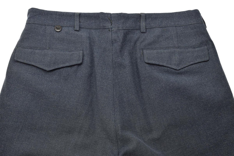 Original Norwegian military dress blue wool pants formal vintage trousers field - GoMilitar