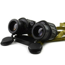 Original Romanian army IOR VALDADA 7x40 binoculars with IR filter and range finder, military surplus optics with strap.