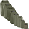 Originele Schotse militaire dry bags 1L–40L Roll Top Quick Release Buckle Olive