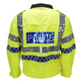 Veste d'uniforme réfléchissante haute visibilité originale de la police écossaise jaune