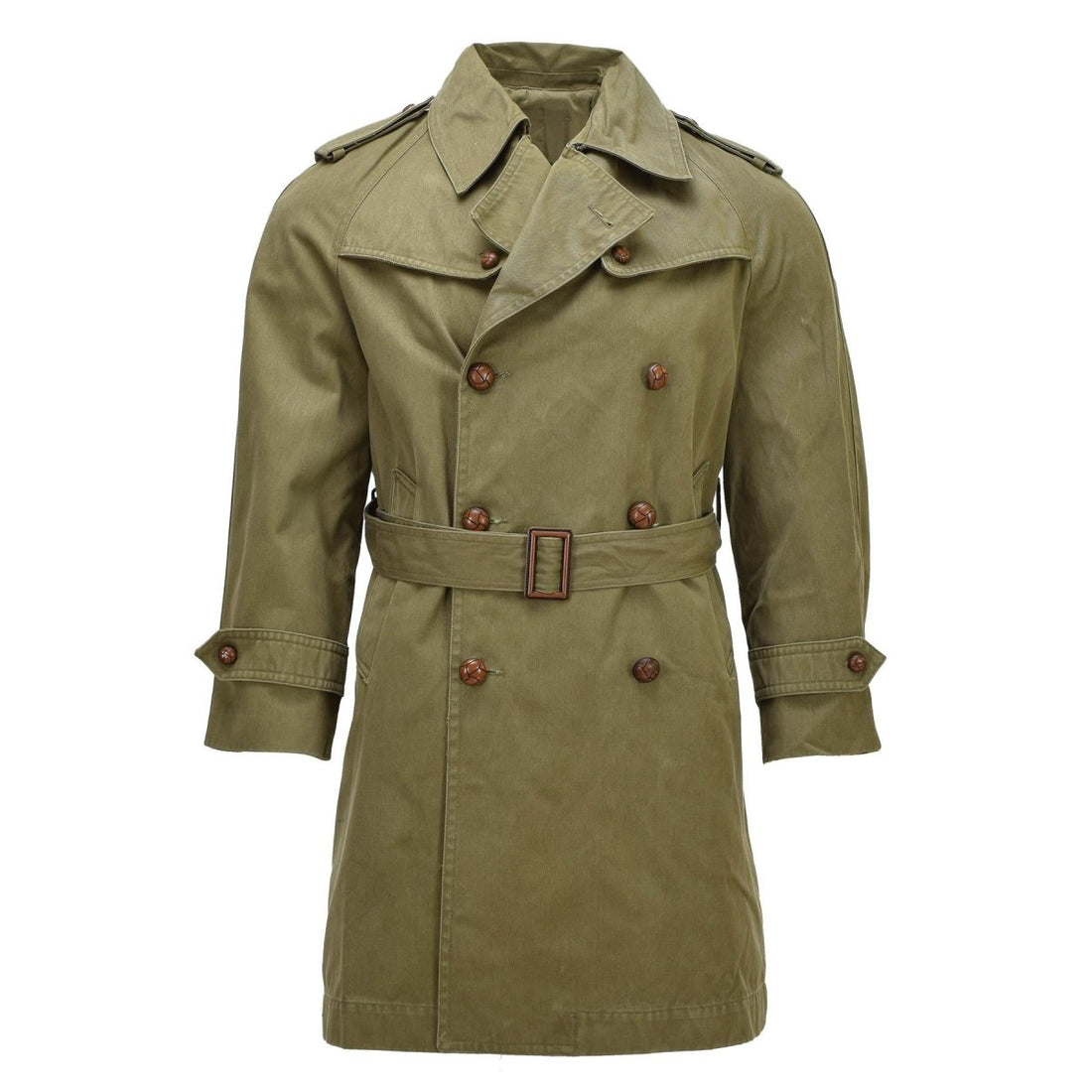 Trench Militaire Espagnol Original Gabardine Formel Field Beige