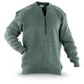 Original Swiss army pullover M74 Jumper grey virgin wool sweater with zipper