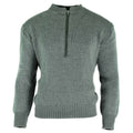 Original Swiss army pullover M74 Jumper grey virgin wool sweater with zipper