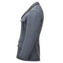 Veste formelle militaire suisse originale, 4 poches, épaulettes, gris