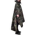 Original Turkish military camouflage poncho water resistant ripstop hooded army