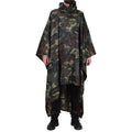 Original Turkish military camouflage poncho water resistant ripstop hooded army
