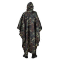 Original Turkish military camouflage poncho water resistant ripstop hooded army