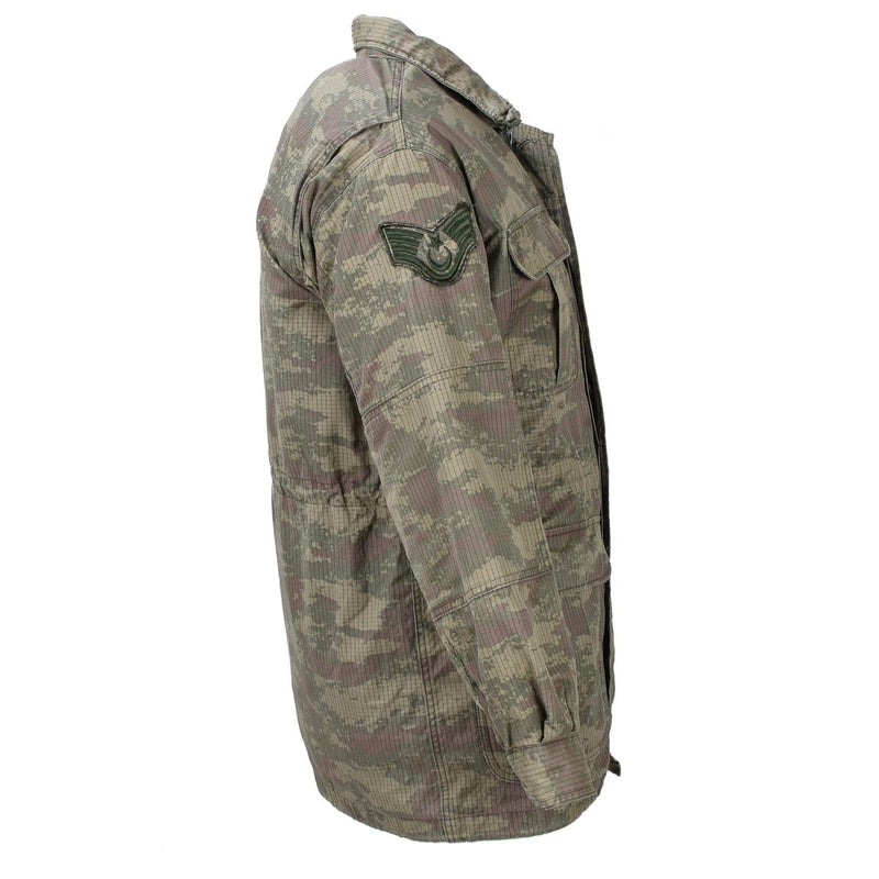 Paracaidista turco original chaqueta parka camuflaje Ripstop Ejército