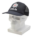 Casquette de campagne POLIS militaire turque originale, insert en maille, fermeture réglable, noir