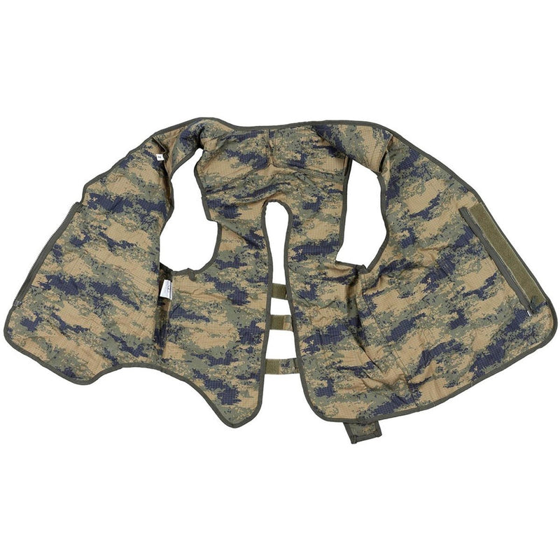 Original Turkish Military Vest 8 Attached Pockets Shoulder Padding M2018 Camo