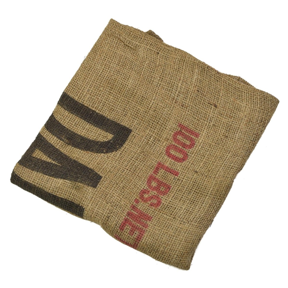 Original US Army WWII Potato Sack Vintage Military Surplus Storage Bag Brown