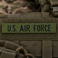 Parche original de cinta para el pecho de la Fuerza Aérea Militar de EE. UU., Insignia del excedente del ejército