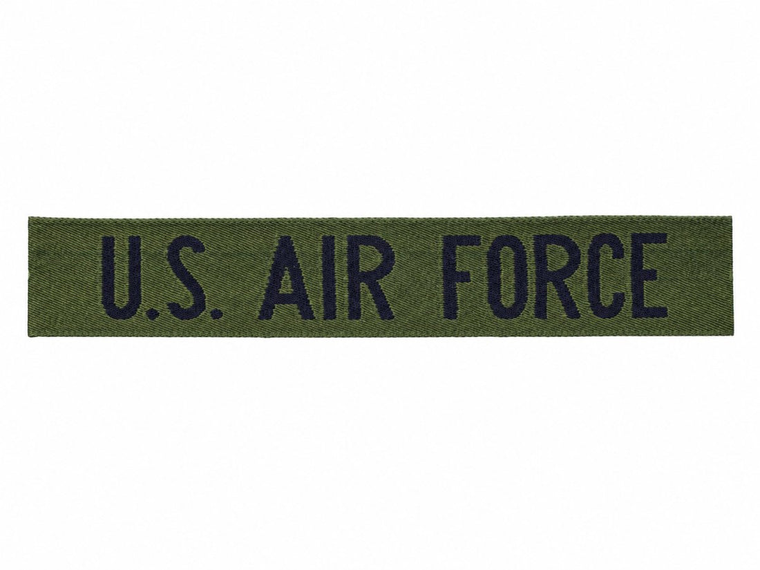 Parche original de cinta para el pecho de la Fuerza Aérea Militar de EE. UU., Insignia del excedente del ejército