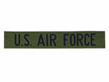 Parche original de cinta para el pecho de la Fuerza Aérea Militar de EE. UU., Insignia del excedente del ejército