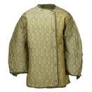 Original U.S. Military M65 Parka Liner Extreme Cold Weather Buttons Olive Green - GoMilitar