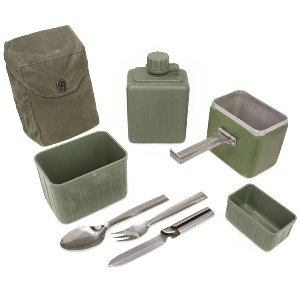Originele Joegoslavische puinhoopkit. Leger Military Mess Kit Canteen bestek
