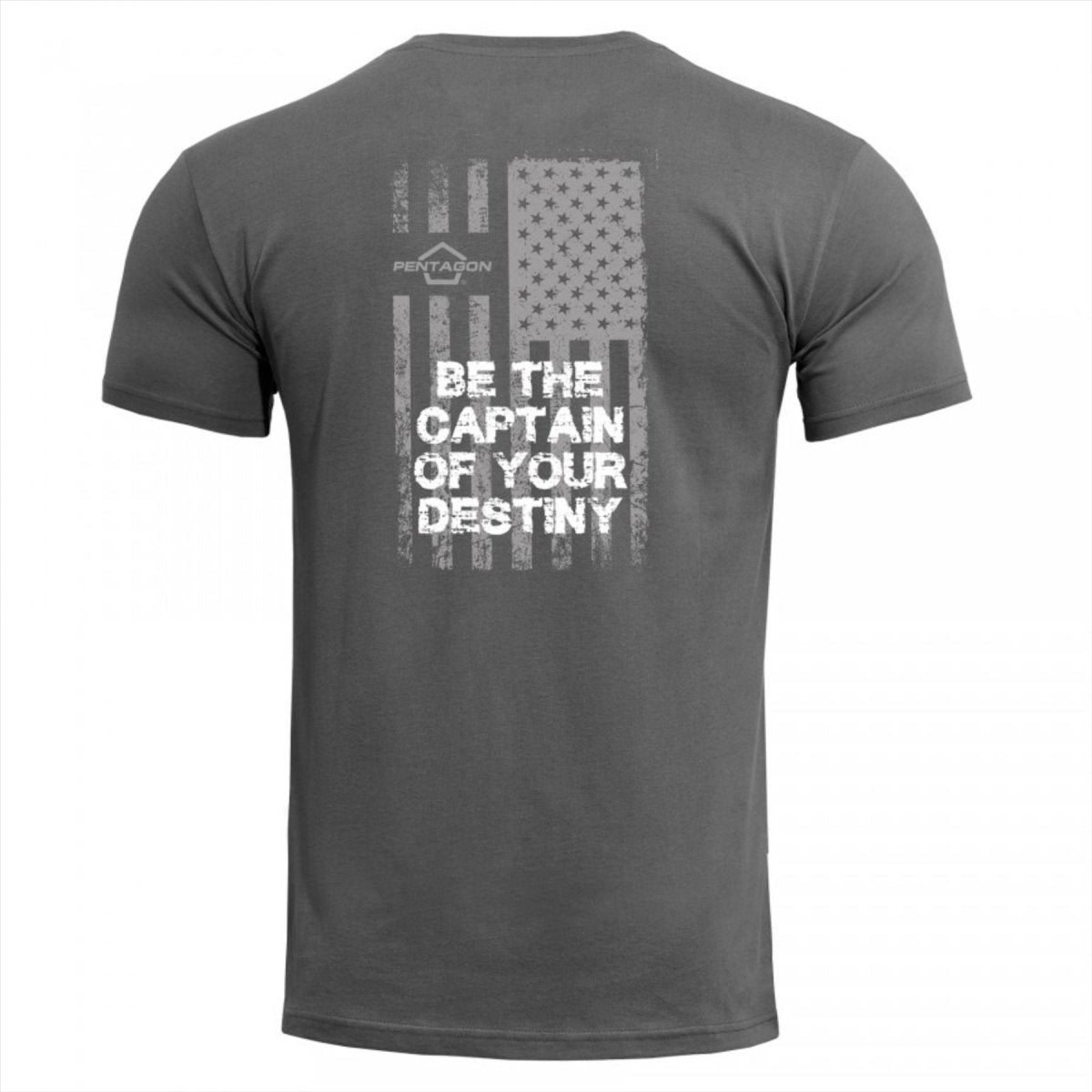 PENTAGON Ageron klassisches T-Shirt, schnell trocknend, bequeme Passform, Aufdruck mit amerikanischer Flagge